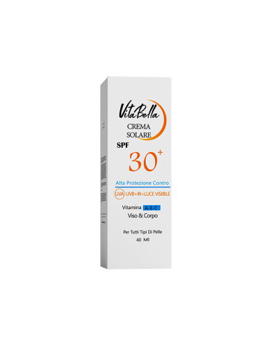 کرم ضد آفتاب spf۳۰ بی رنگ حجم ۴۰ میل ویتابلا ایتالیا