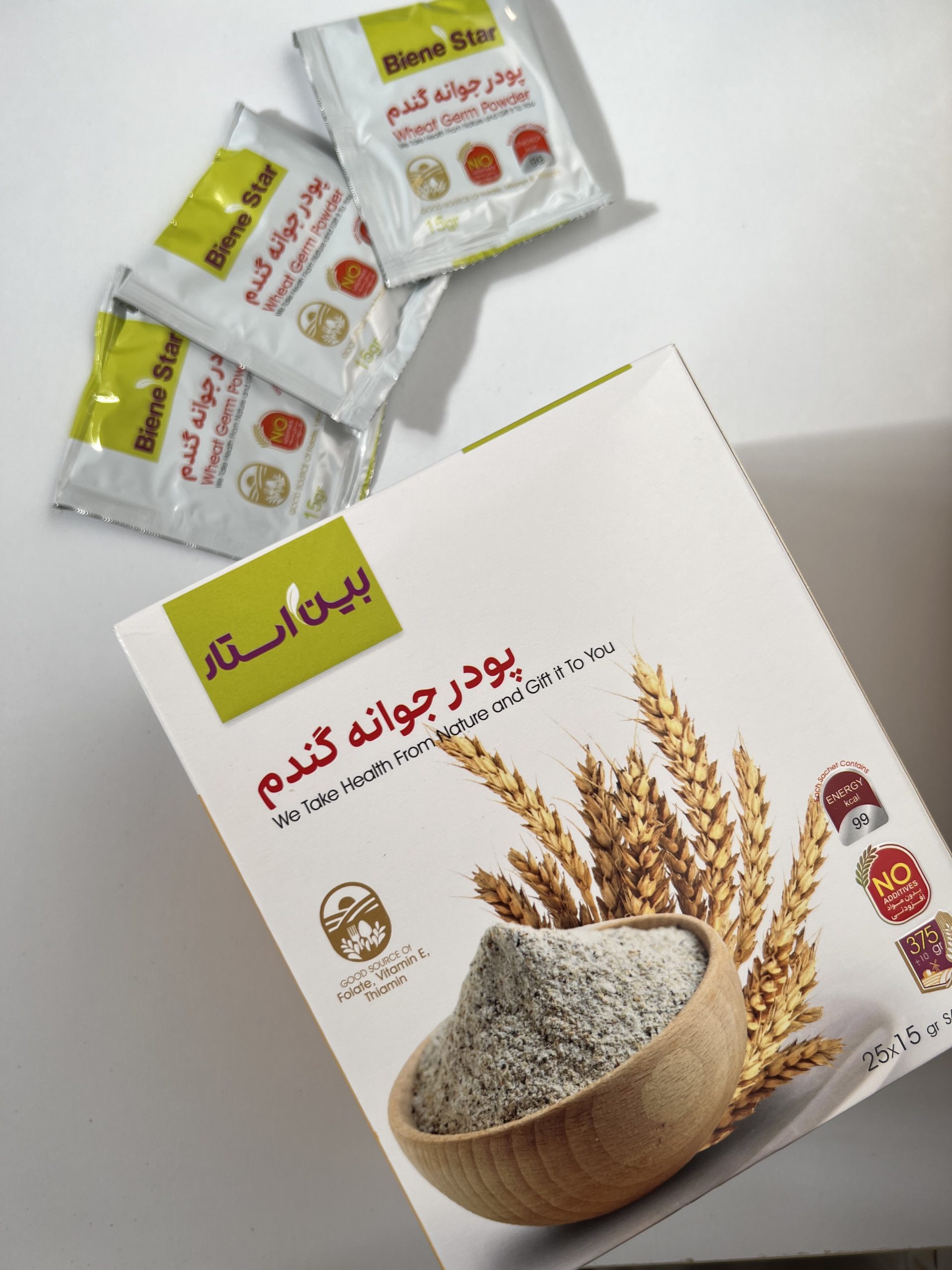 پودر جوانه گندم بین استار 25 عددی بین استار