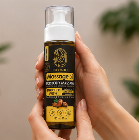 روغن ماساژ بدن اکسونیک حاوی روغن بادام شیرین و روغن یاس 200 میل اکسونیک