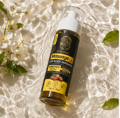 روغن ماساژ بدن اکسونیک حاوی روغن بادام شیرین و روغن یاس 200 میل اکسونیک