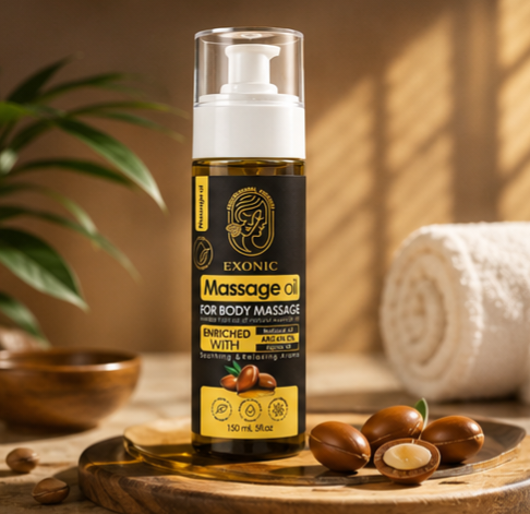 روغن ماساژ بدن اکسونیک حاوی روغن بادام شیرین و روغن یاس 200 میل اکسونیک