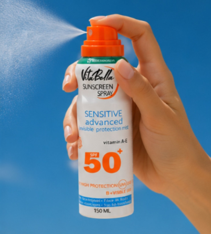 اسپری 150 میل ضد آفتاب SPF ۵۰ برند ویتابلا