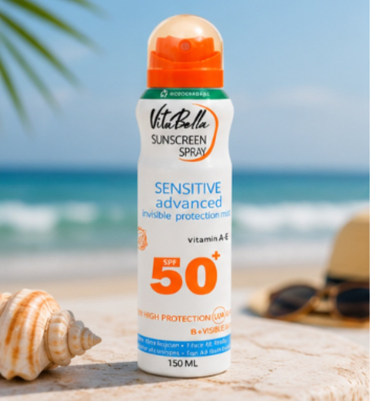 اسپری 150 میل ضد آفتاب SPF ۵۰ برند ویتابلا