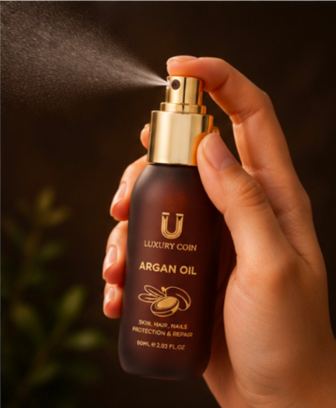 روغن تقویت کننده مو و ابرو آرگان برند لاکچری کوین
